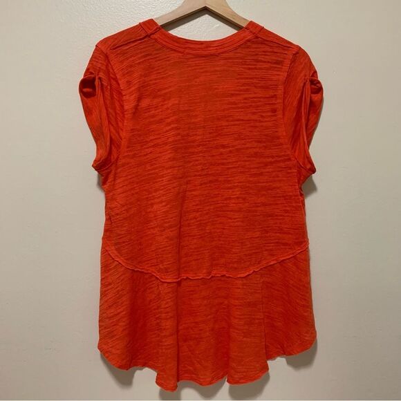 Free People We The Free Fiery Orange Swing Top size small - Picture 7 of 7